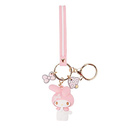 Cute Cartoon Cat Keychain for Men & Women - Rabbit Design Key Ring Charm Bag Pendant Accessory | Perfect for Key Organization, Gift Giving & Everyday Carry