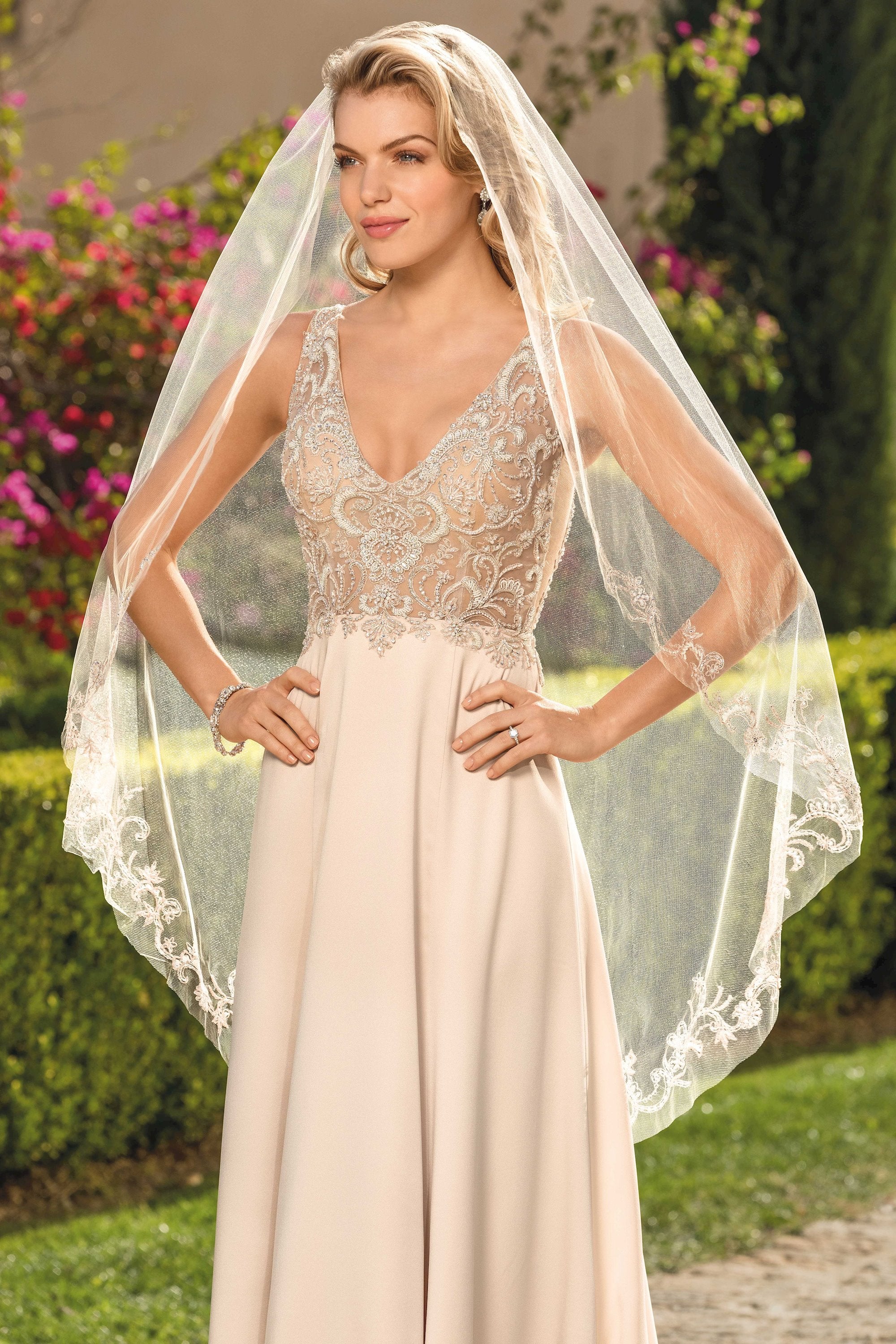 Casablanca 2344 Rosa Sample Gown - Elegant Wedding Dress for Brides, Perfect for Church Ceremonies & Formal Receptions