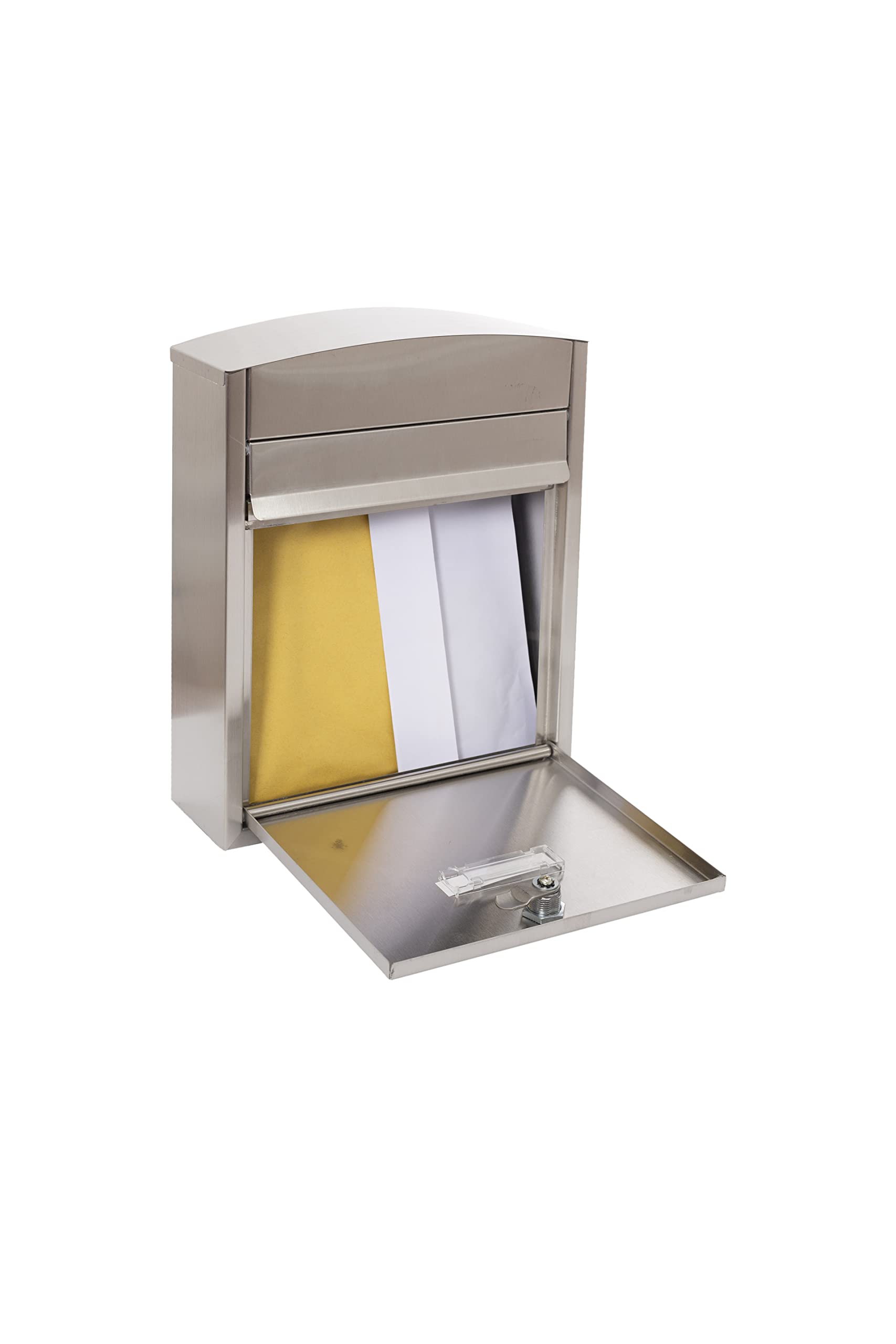 Compac E-5737 Stainless Steel Outdoor Mailbox – Weatherproof & Durable for Homes, Apartments & Offices – Secure Mail Delivery Solution