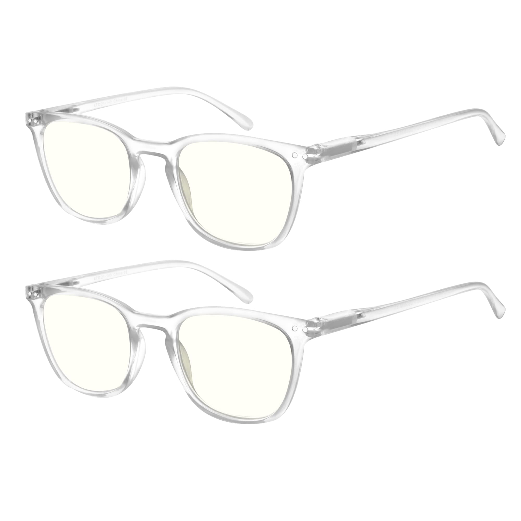 LOOKLIFE Blue Light Blocking Reading Glasses - Anti Glare Computer Glasses for Women & Men, Lightweight Clear Lens for Screen Time, Office Work & Gaming