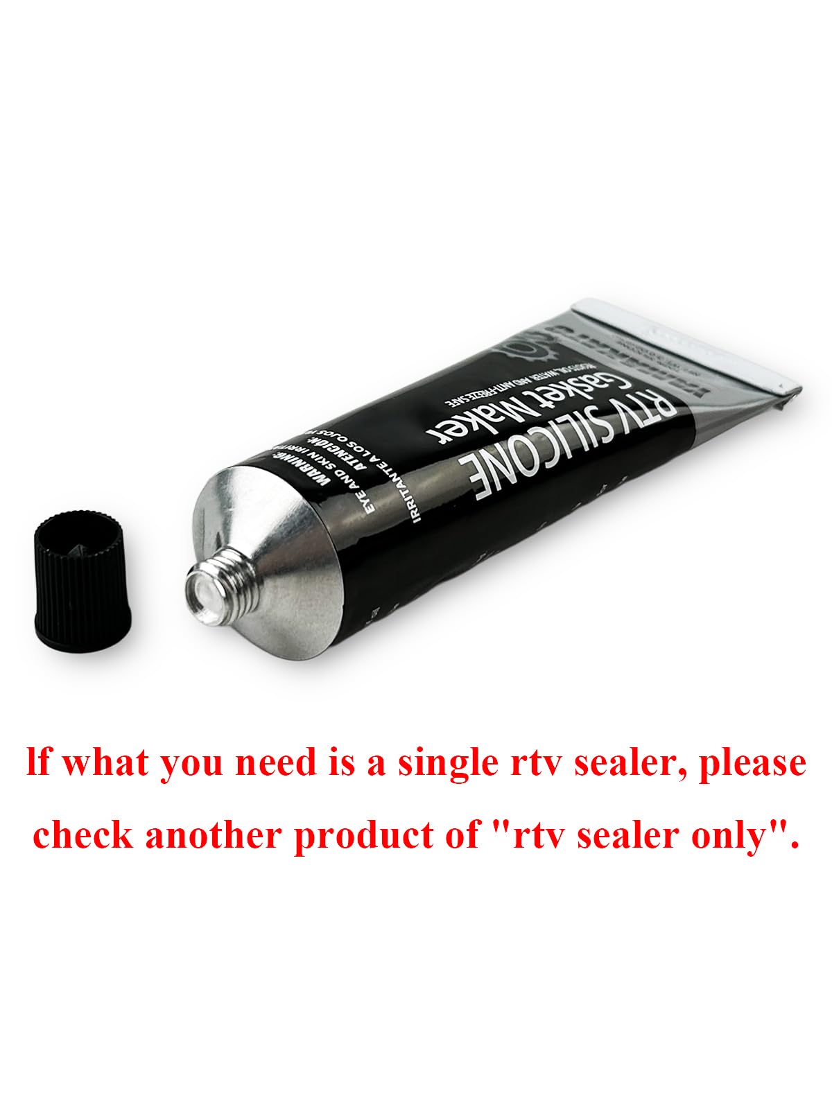 YAMAKATO RTV Gasket Maker - High Temperature Black Silicone Sealant with 2 Thick Gasket Material Papers (160x290mm) for Automotive, Marine & Industrial Engine Repairs