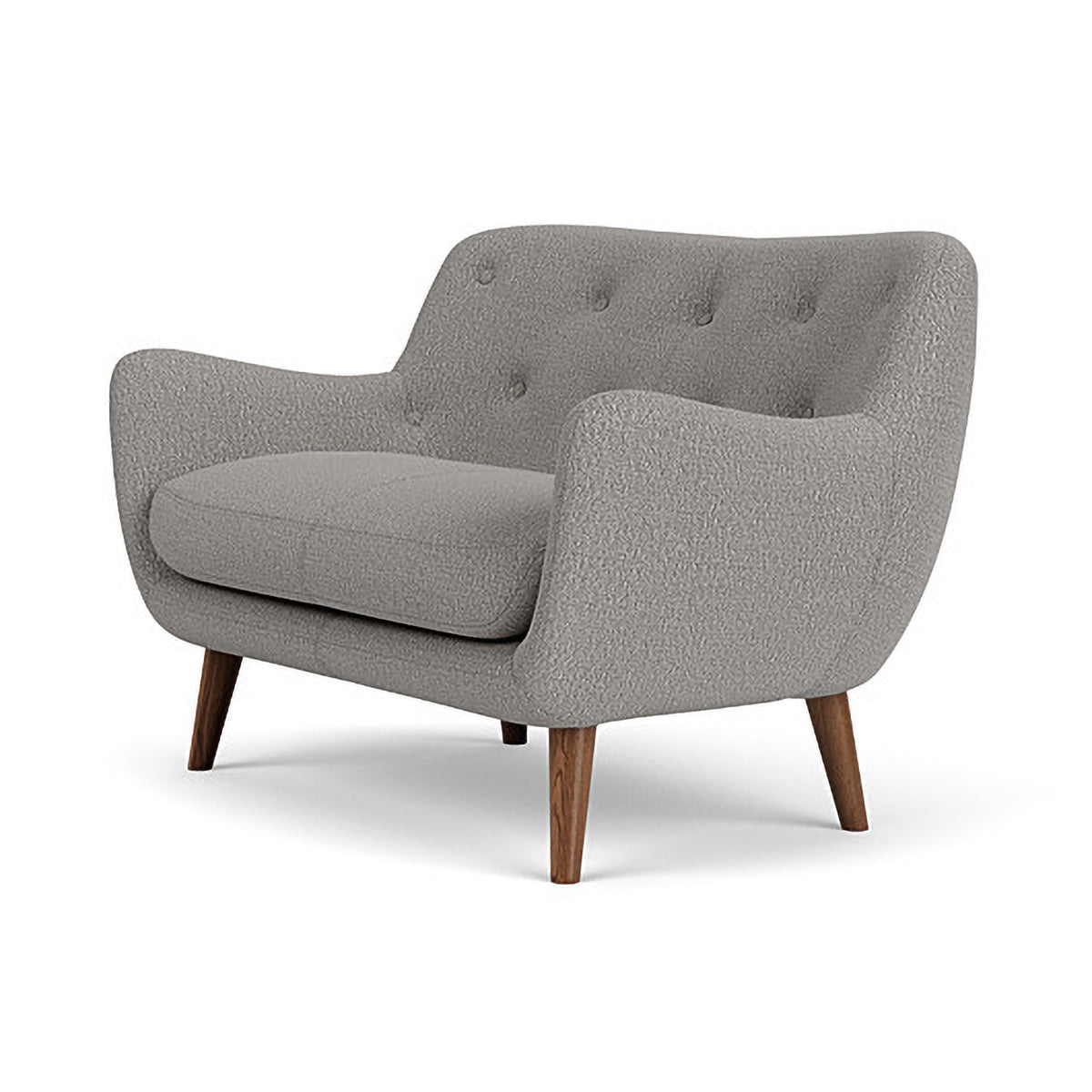 Herman Boucle 2 Seater Sofa - Modern Upholstered Loveseat for Living Room, Lounge & Small Spaces | Soft Fabric Couch with Sturdy Frame | Perfect for Apartments, Dorms & Cozy Home Decor
