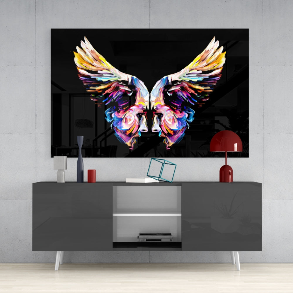 Abstract Wings - Elegant Wall Art Decor for Modern Living Room & Bedroom - Perfect for Home & Office Interior Design
