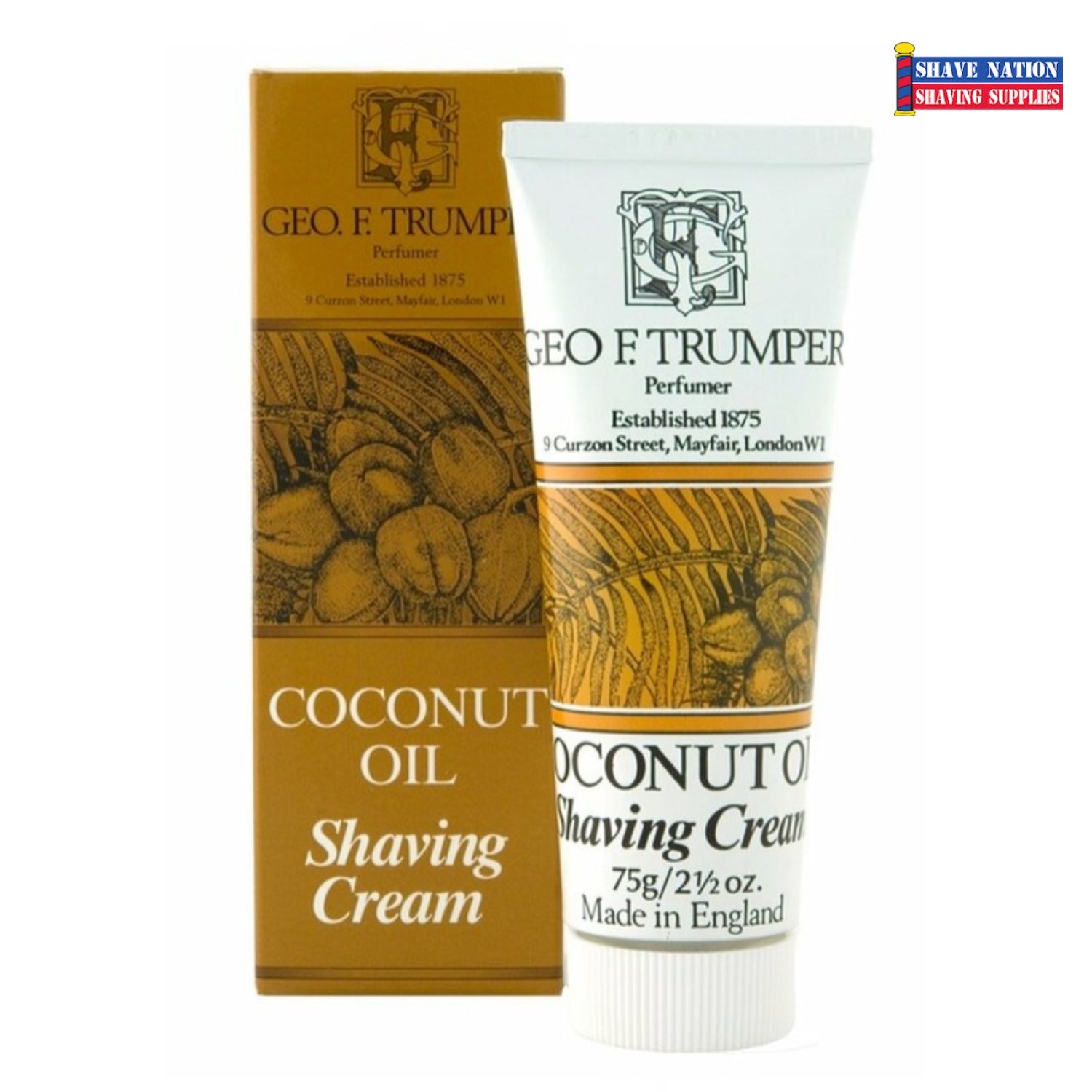 Geo F Trumper Luxury Shaving Cream Tube for Men - Premium British Grooming for Sensitive Skin - Perfect for Travel & Daily Shaving Routine