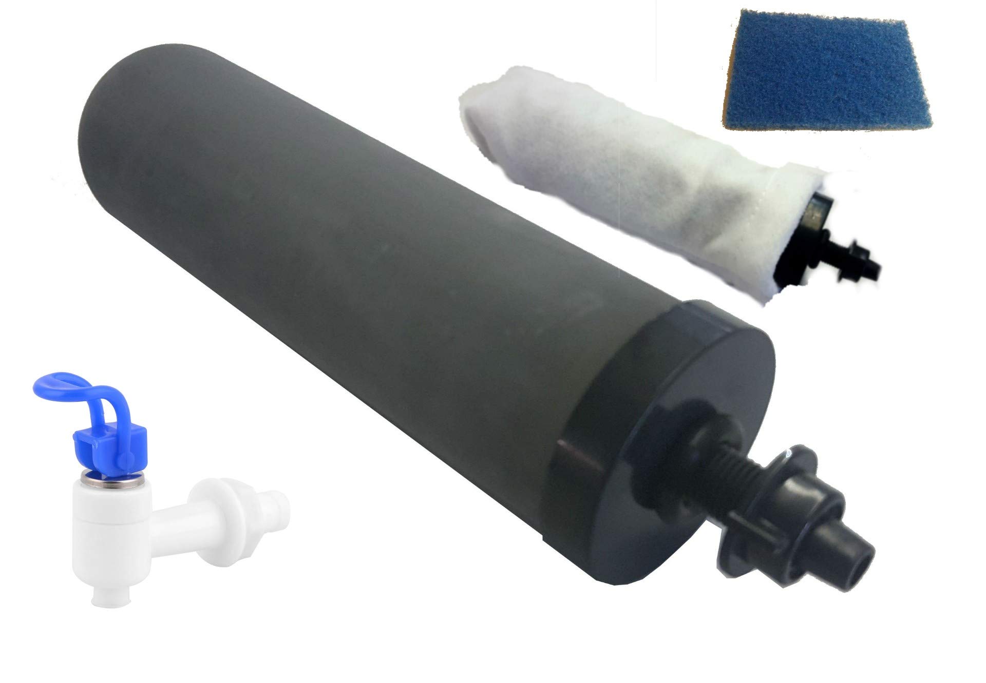 DIY Gravity Water Filter Kit with Ceramic Candle - Portable Camping, Emergency Survival & Outdoor Purification System for Clean Drinking Water