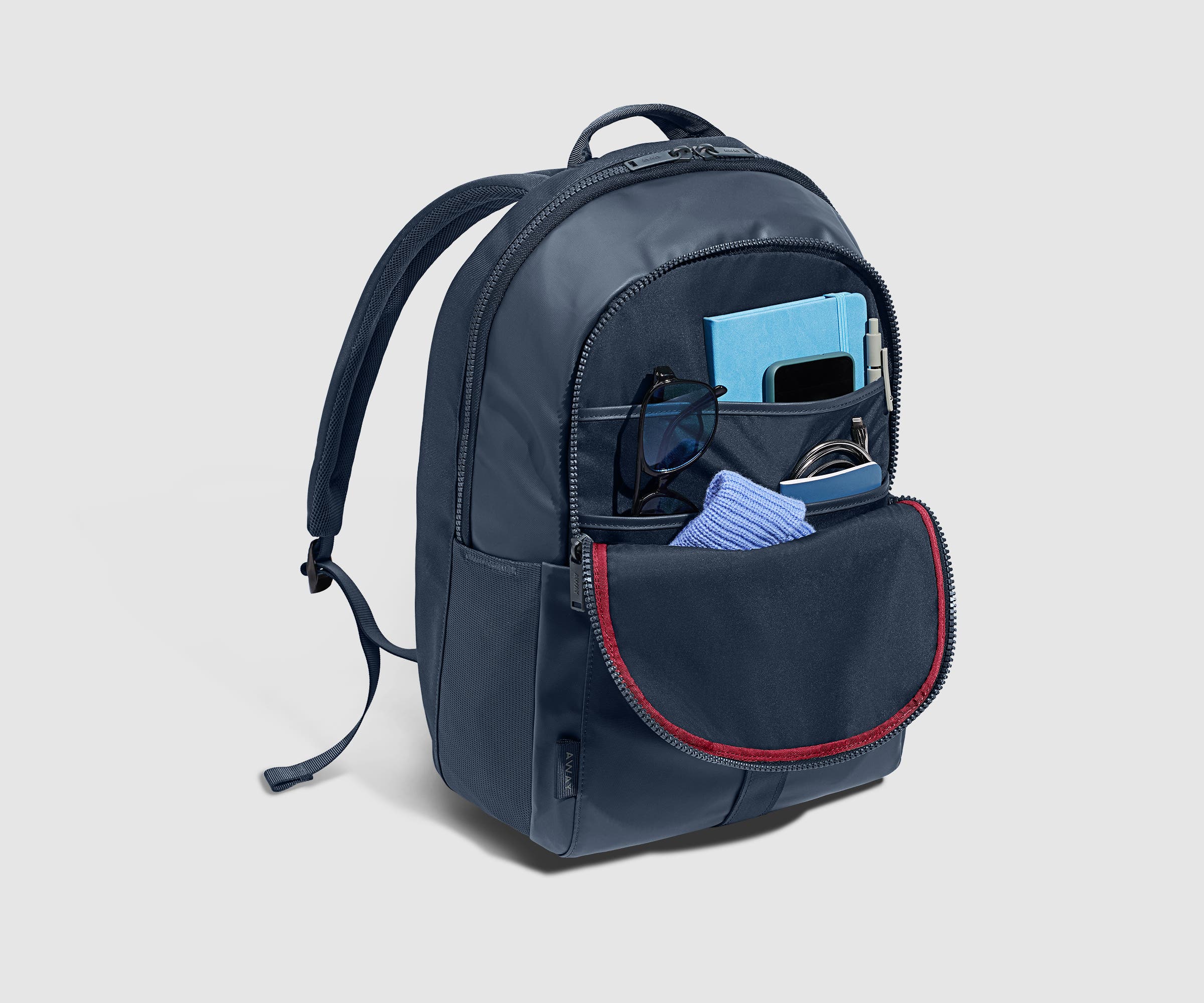 26L Navy Blue Active Backpack - Lightweight Durable Hiking & Travel Backpack for Outdoor Adventures & Daily Commute