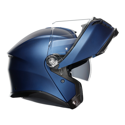 AGV Tourmodular Solid Galassia Matt Blue Motorcycle Helmet - Lightweight & DOT Certified for Street & Touring Riders - Perfect for Commuting, Long Rides & Adventure Motorcycling