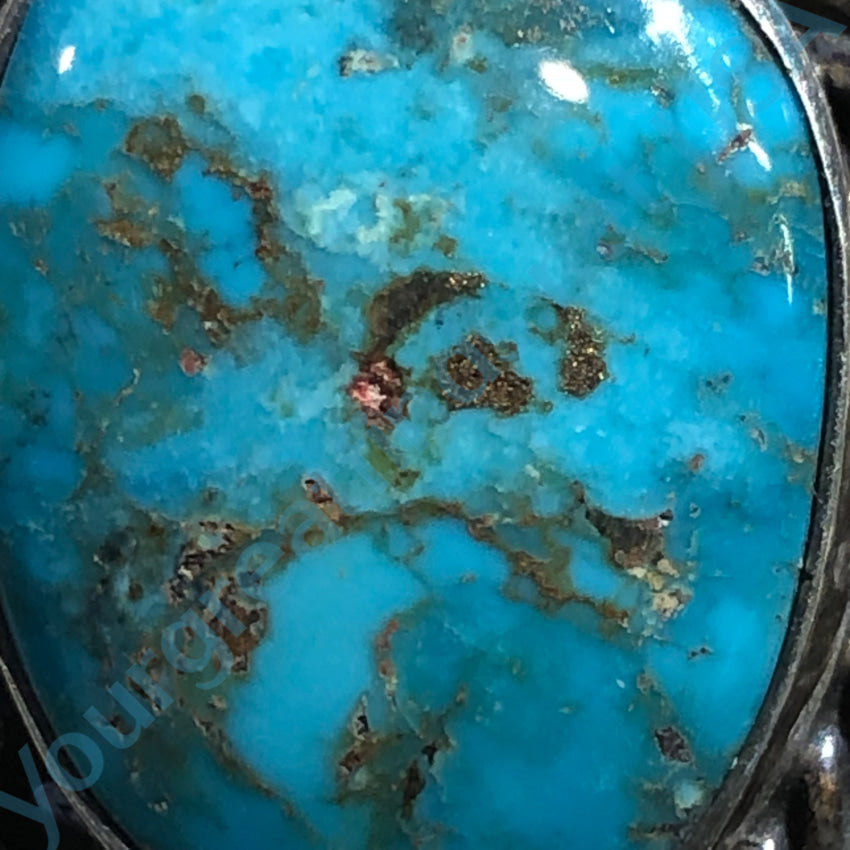 Vintage Navajo Turquoise Necklace & Pin - Sterling Silver Jewelry for Women, Handmade Southwest Style, Perfect for Boho Fashion & Special Occasions