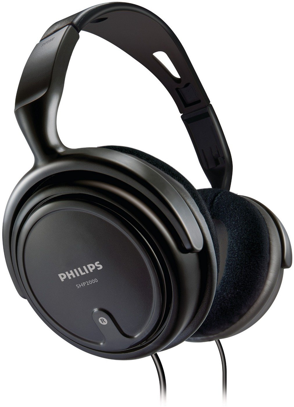 Philips SHP2000 Adjustable Over-Ear Stereo Headphones with Corded Audio - Perfect for Home Office, Gaming & Music Listening