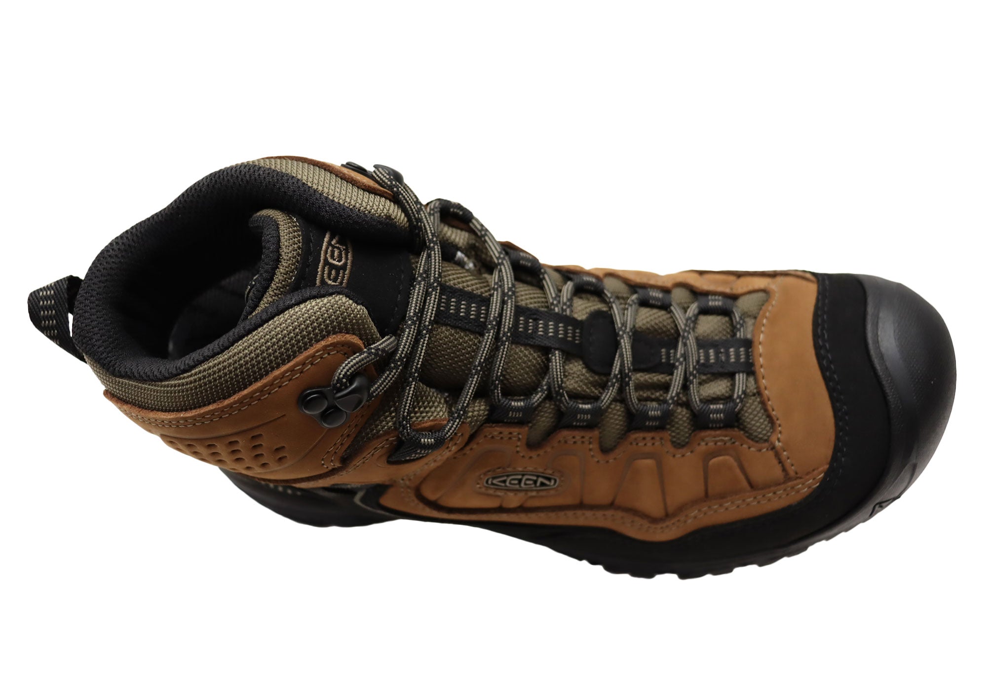 Keen Men's Targhee IV Mid Waterproof Hiking Boots - Comfortable Outdoor Trekking Shoes for Mountain Trails & Backpacking Adventures