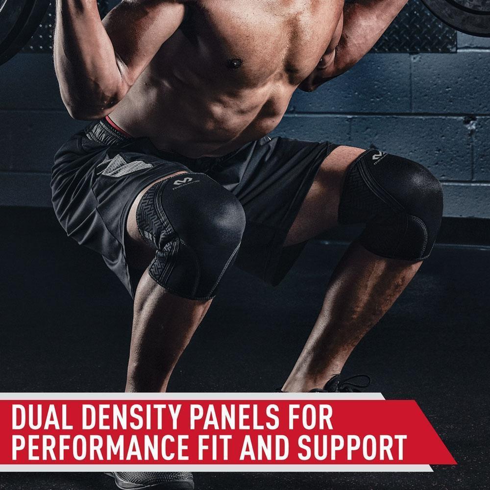 Dual Density Knee Support Sleeves for Training & Workouts - Pair for Joint Pain Relief & Stability - Perfect for Weightlifting, CrossFit, Running & Sports Recovery