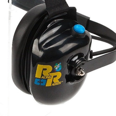 Premium Racing Two-Way Radio Headset - Black | Durable & Clear Communication for Motorsports, Off-Roading & Outdoor Adventures