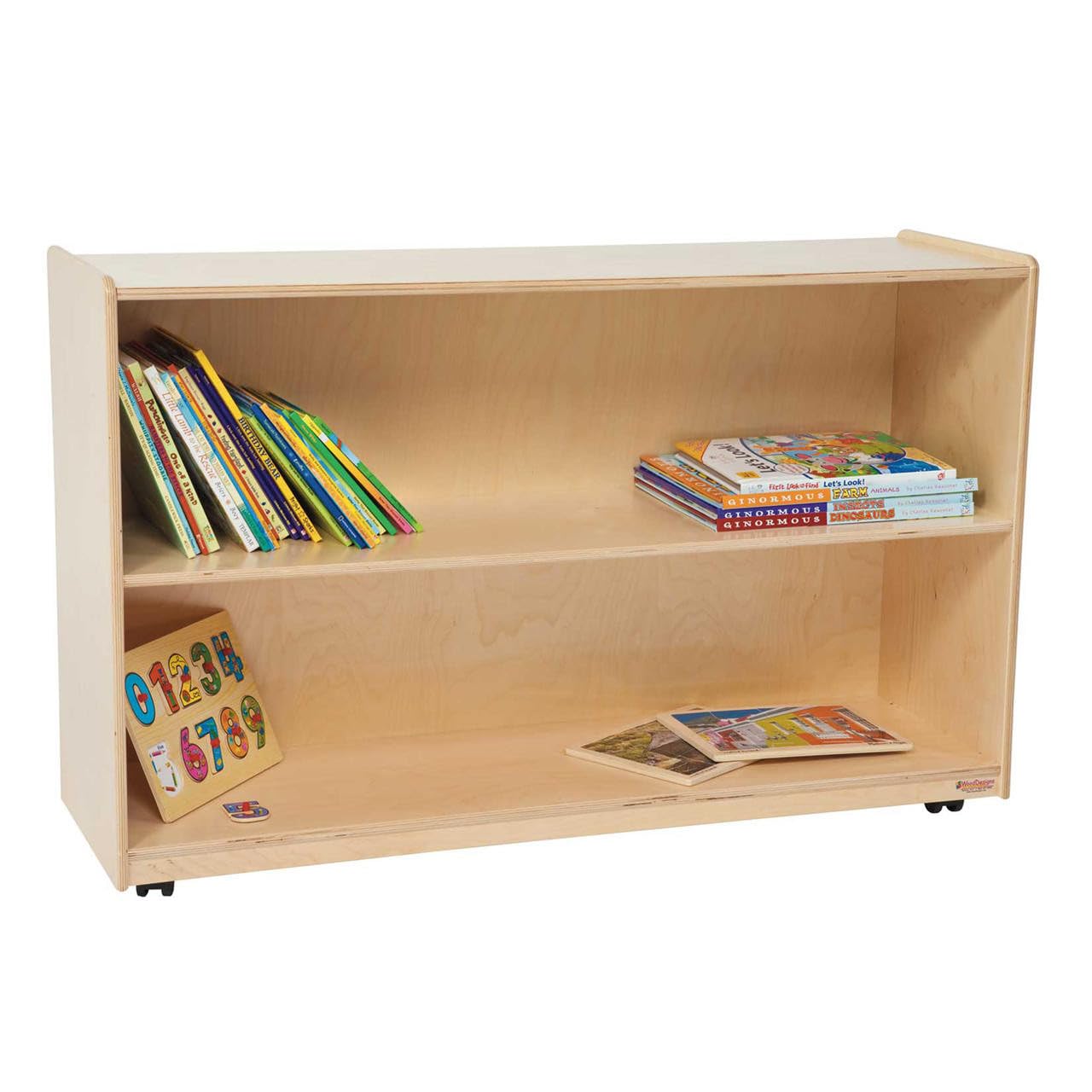 Wooden Shelf Storage Organizer - Modern Home & Office Decor for Books, Plants & Display Items