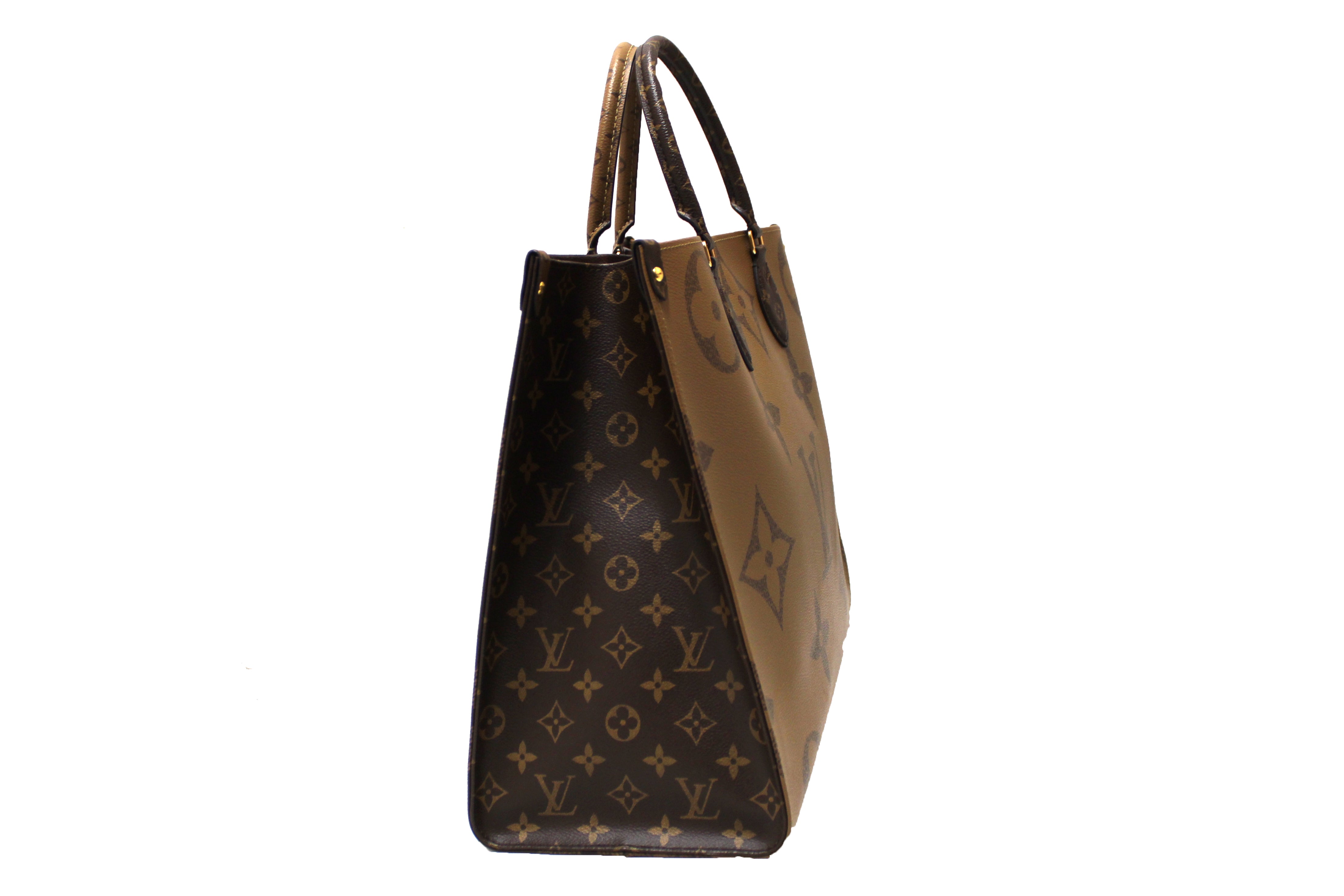 Authentic Louis Vuitton Monogram Giant OnTheGo GM Tote Bag - Luxury Designer Handbag for Women, Large Work Tote, Travel & Business Essentials Carrier (Perfect for Office, Commute & Weekend Getaways)