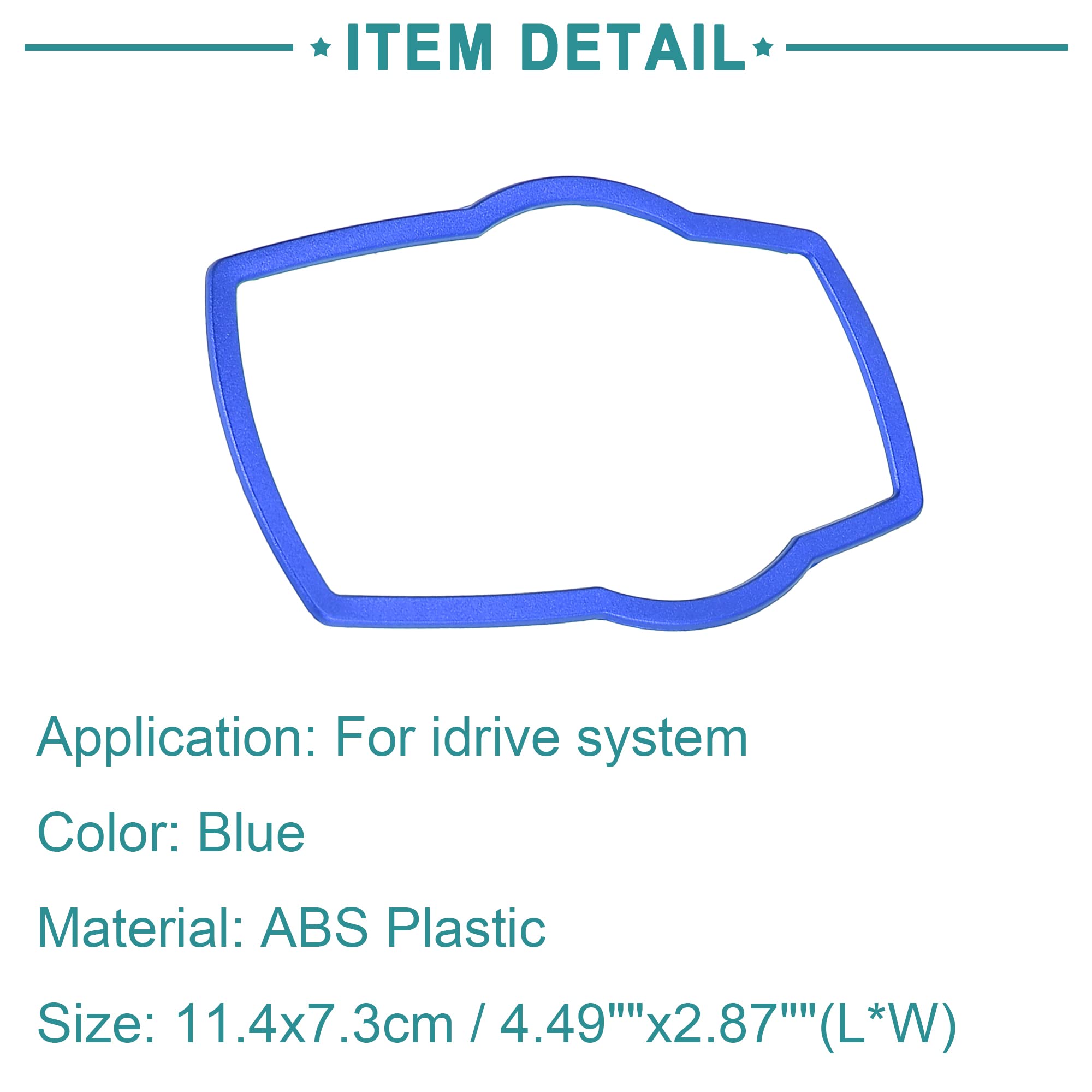 Premium Car Interior Knob Frame Cover - Stylish Console Multimedia Button Protector for BMW 335i (Blue, Pack of 1) | Enhance Your Driving Experience & Interior Aesthetics