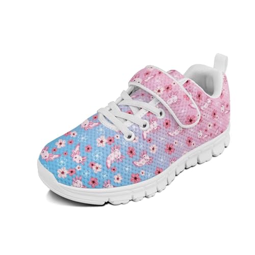 Pink Axolotl Floral