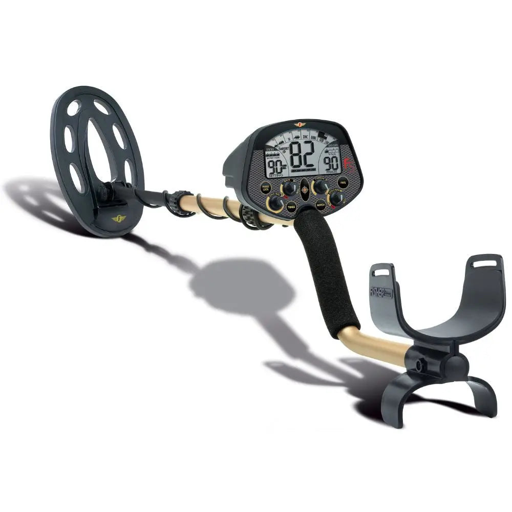 Fisher F5 Metal Detector with Waterproof 10 + 4 Concentric Coils - Professional Gold & Treasure Hunting Equipment for Beach, Park & Outdoor Adventures