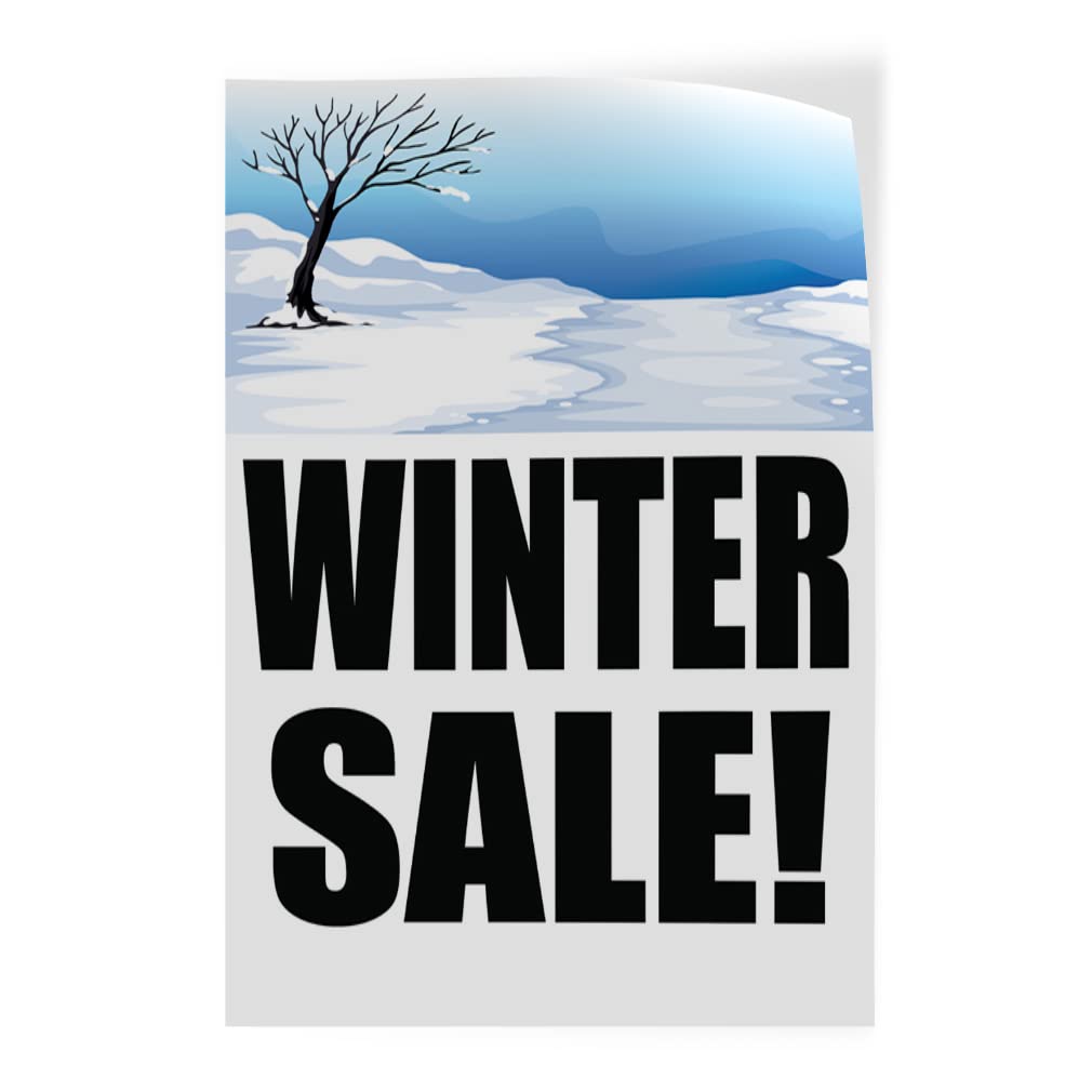 Vertical Vinyl Door Decals - Multiple Sizes (24x36 Inches) for Cars, Luggage & Business Advertising | Winter Promotion | Durable Industrial Stickers for Retail, Warehouses & Office Decor