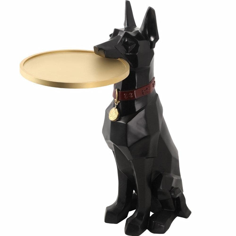 Nordic Dog Floor Statue - Modern Outdoor & Indoor Sculpture Art, Home Decor Statue for Living Room, Garden, Office - Unique Creative Gift for Dog Lovers & Housewarming