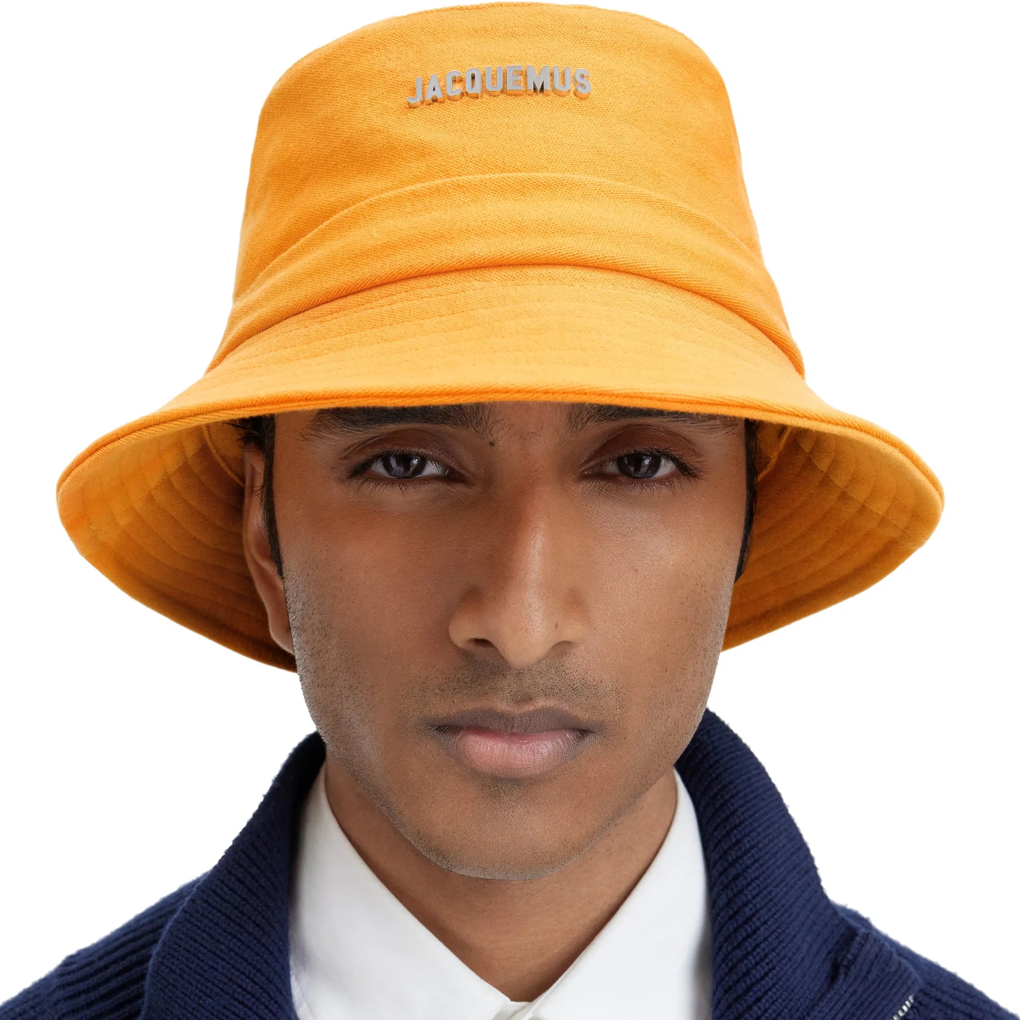Jacquemus Le Bob Gadjo Dark Orange Bucket Hat for Women - Fashion Sun Hat for Beach, Summer, and Outdoor Activities