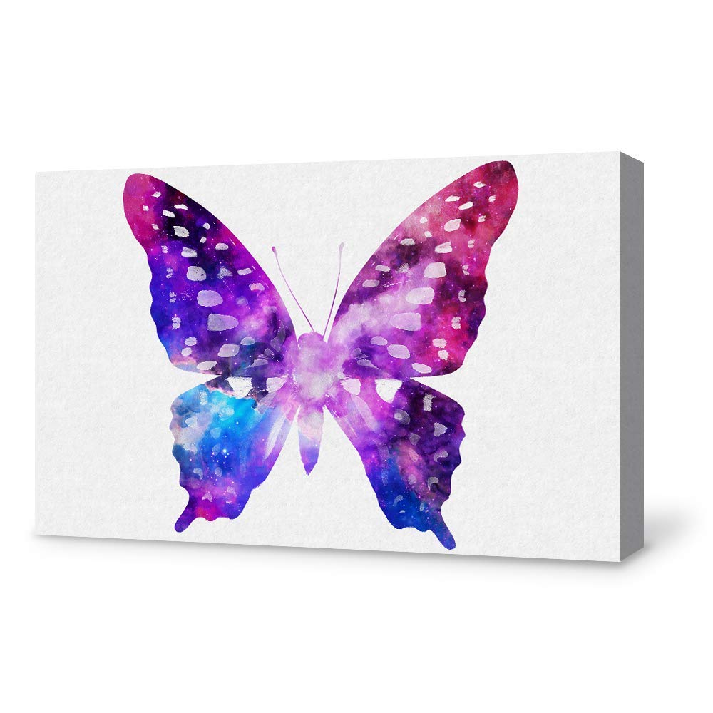 Wall26 Canvas Wall Art - Stunning Butterfly Giclee Painting for Bedroom, Living Room, Home Decoration - 12x18 Inches - Perfect for Modern, Bohemian, and Nature-Inspired Interiors