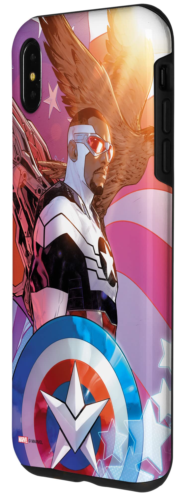 iPhone XS Max Marvel Captain America Symbol of Truth #1 Comic Cover Case - Durable Protective Phone Cover for Marvel Fans, Perfect for Superhero Enthusiasts & Comic Book Lovers