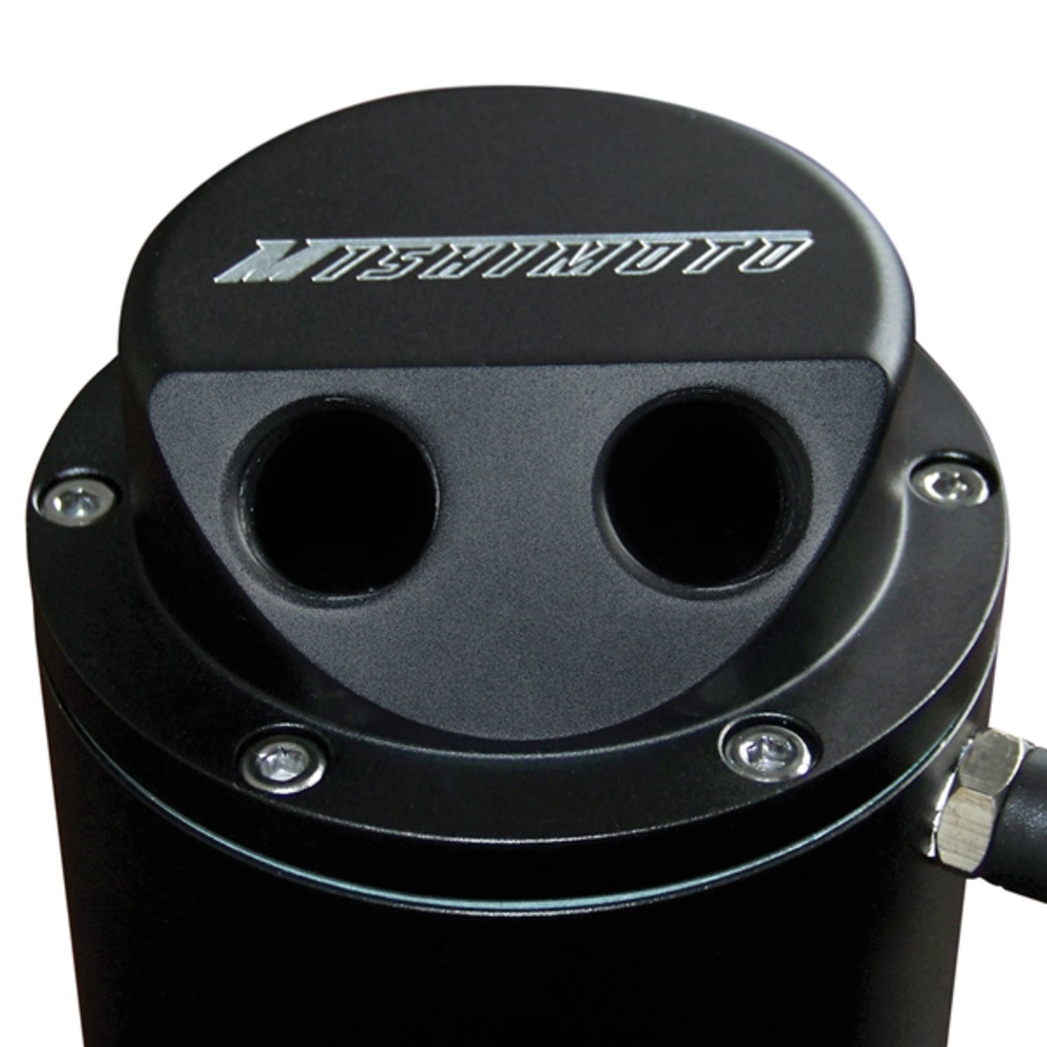 Mishimoto Black High-Performance Oil Catch Can - Universal Fit for Cars & Trucks - Reduces Engine Sludge & Improves Performance - Ideal for Racing, Off-Road & Daily Driving