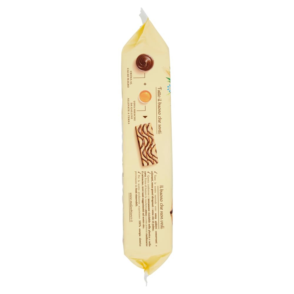 6-Pack Mulino Bianco Tegolini with Lean Cocoa Cream - 10 Delicious Italian Cake Snacks (350g) + Premium Italian Gourmet Polpa (400g) | Perfect for Breakfast, Afternoon Tea & Gift Giving