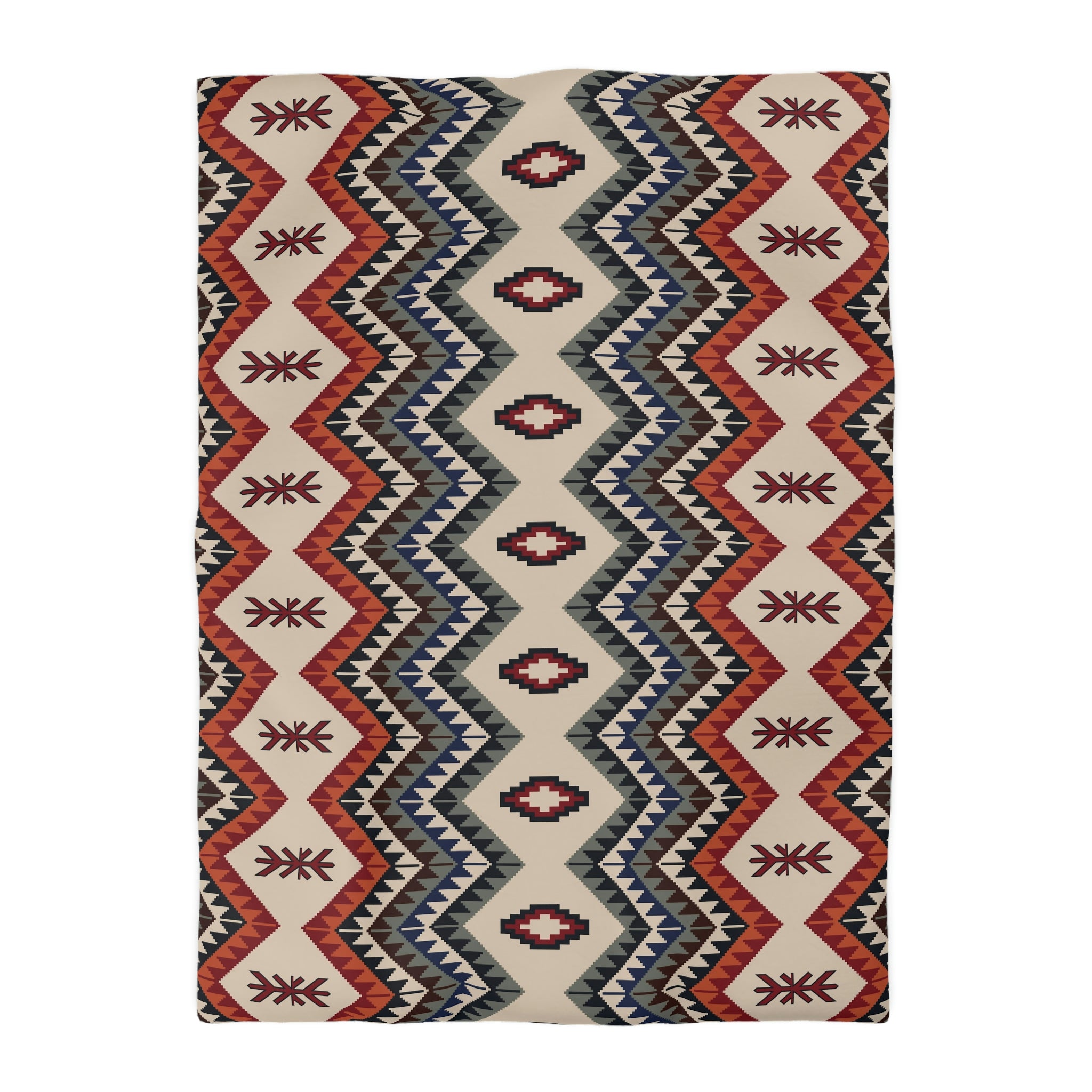 Valencia Valley Soft Microfiber Duvet Cover Set - Southwestern Style King/Queen Size Comforter Cover with Zipper Closure - Southwestern Bedding for Cozy Home & Guest Room Decor