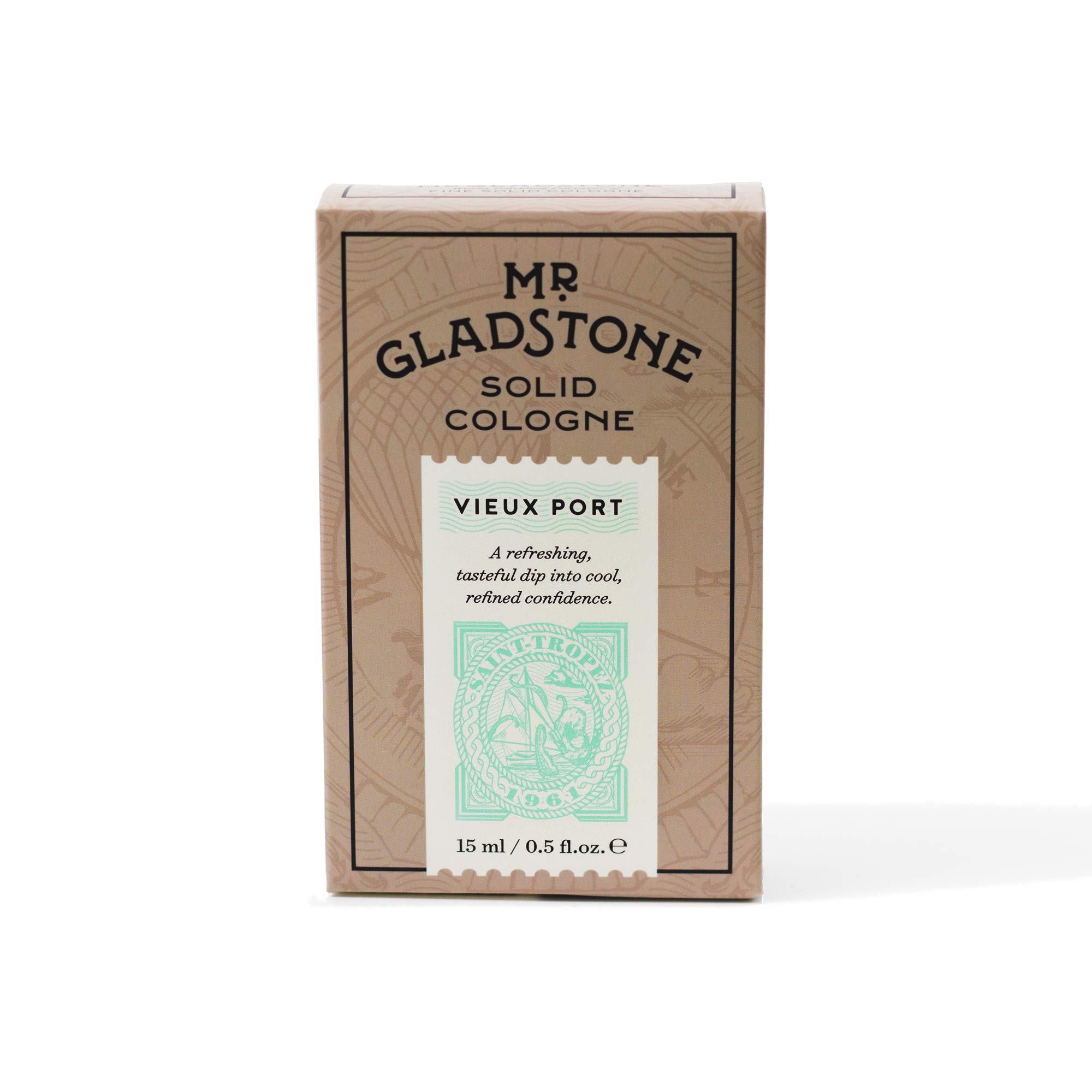 Premium Solid Cologne for Men - Vieux Port Fragrance | Long-Lasting & Portable Scent | Perfect for Travel, Gym & Everyday Use