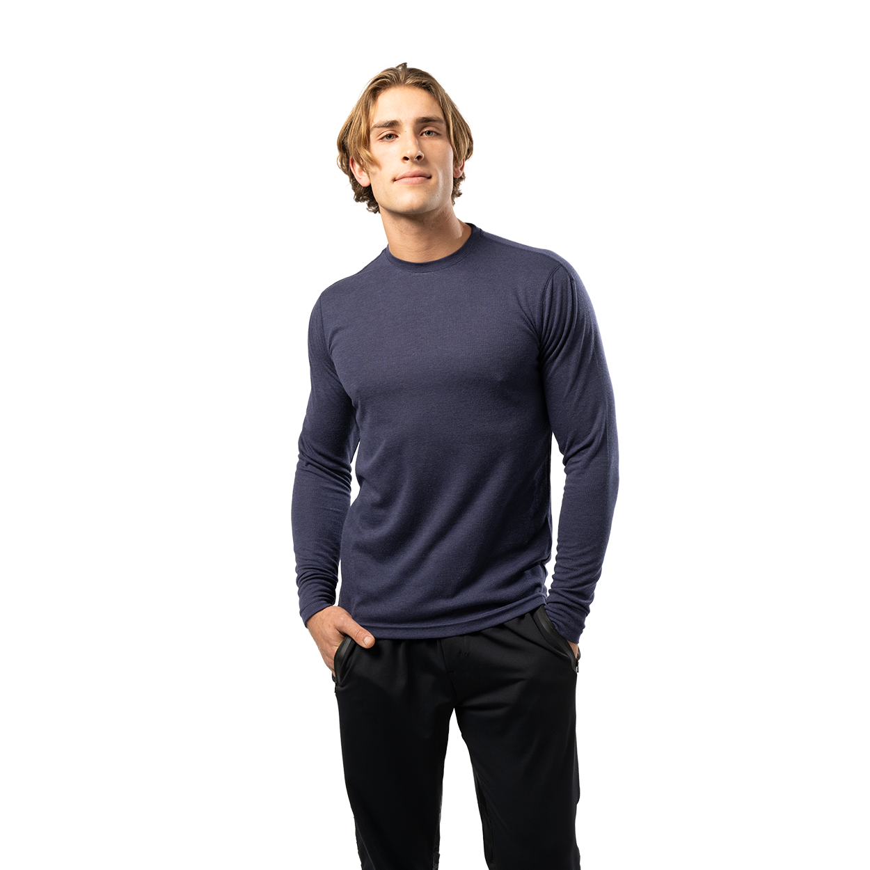 Bauer FLC Merino Wool Long Sleeve Tech Tee for Men - Moisture Wicking & Odor Resistant Performance Shirt for Hockey, Skiing & Outdoor Activities