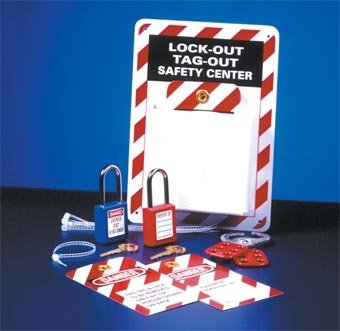 NMC MCLO2 Micro Lock-Out Center - 3-Pack | Electrical Safety Lockout Tagout (LOTO) Devices | Perfect for Industrial Maintenance, Machine Repair & Workplace Safety Compliance