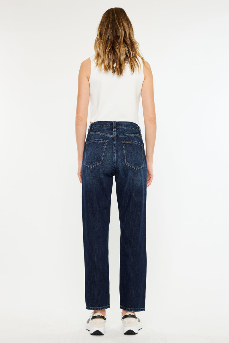 Fox Ultra High Rise 90's Boyfriend Jeans for Women - Vintage Distressed Denim Pants | Perfect for Casual Outfits, Street Style & Retro Fashion Looks