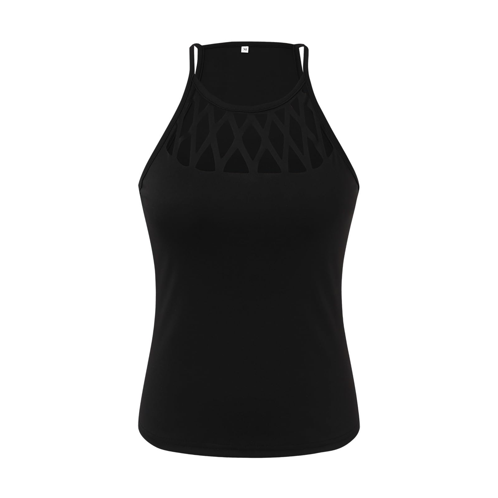 Rvidbe Women's 2-Piece Spring Outfit Set - Sleeveless Shirt & Biker Shorts with Pockets | 2023 Summer Fashion Dressy Short Sets | Perfect for Gym, Yoga, Running & Casual Outings