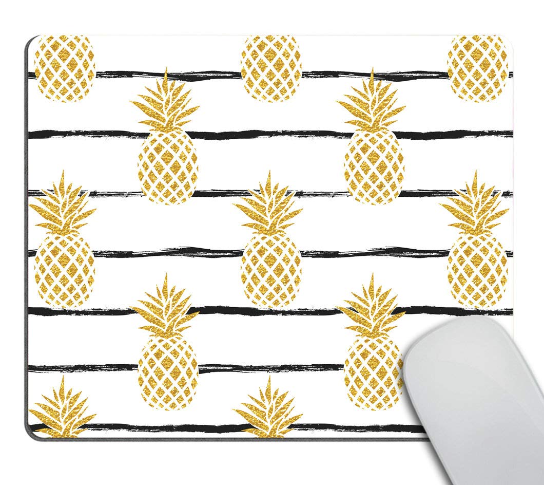Premium Pineapple Mouse Pad - Non-Slip Fruit Design Gaming & Office Desk Mat - Square Mousepad for Computer, Laptop, Home & Office Decor Accessories (Perfect for Work, Gaming & Study Setup)