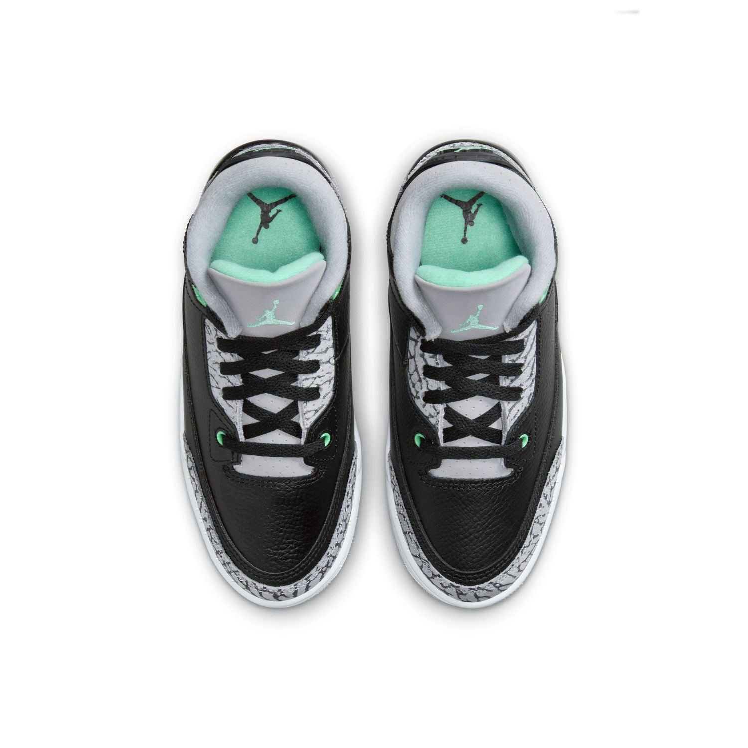 Kids Air Jordan 3 Retro 'Green Glow' Basketball Shoes - Boys' Sneakers for Sports, School & Casual Wear