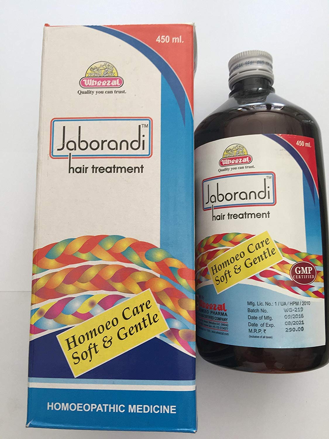 Wheezal Jaborandi Herbal Treatment - 450ml (Pack of 2) | Natural Hair & Scalp Care Solution for Dandruff & Hair Loss | Perfect for Daily Hair Regimen & Ayurvedic Treatments