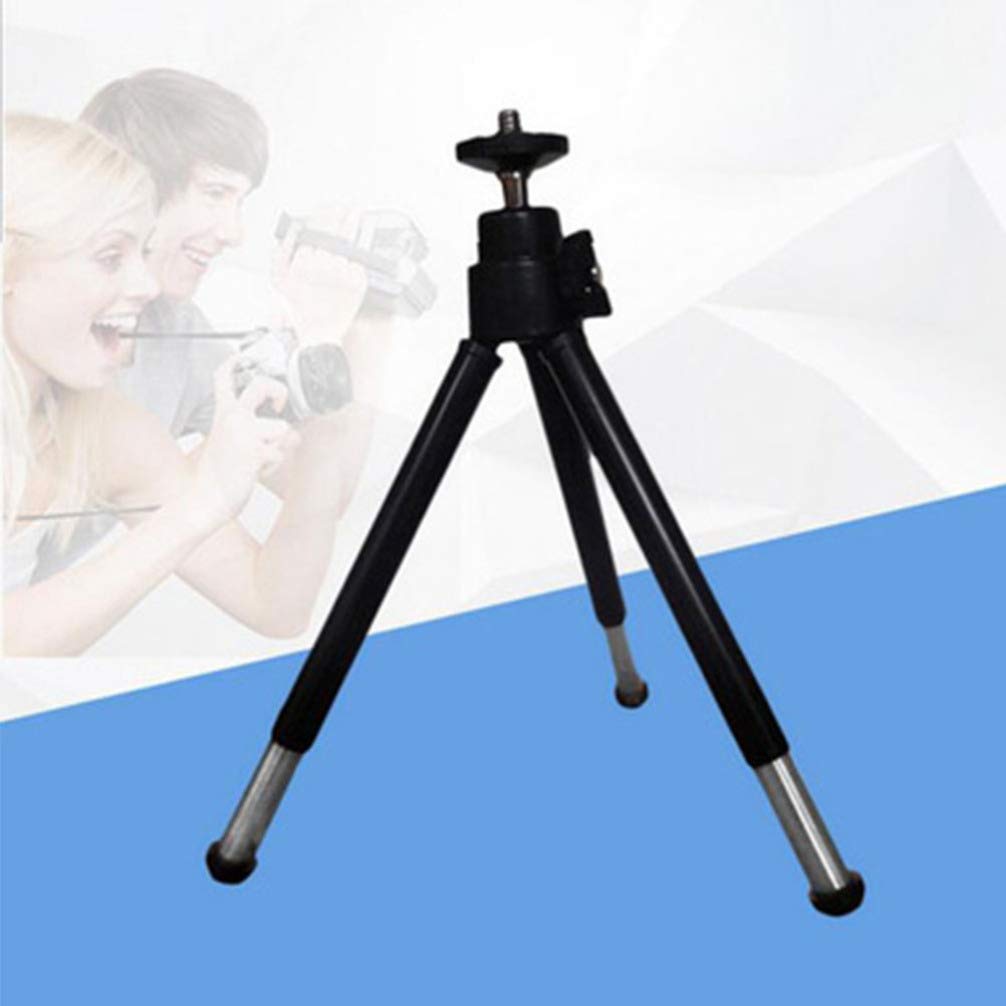 UKCOCO 2-in-1 Camera Tripod & Phone Stand - Compact Telescopic Desktop Tripod with 2-Segment Adjustable Height for Smartphones & DSLR Cameras - Perfect for Vlogging, Live Streaming, Home Office & Travel Photography