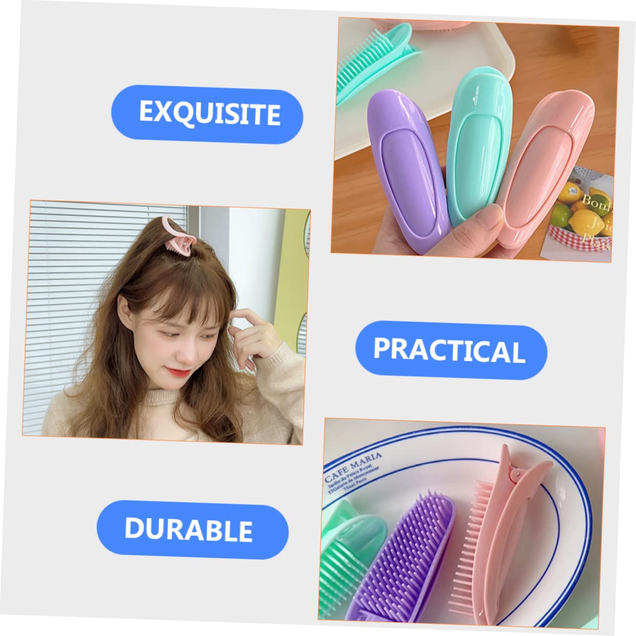 STOBOK 2 Sets Hair Rollers for Short Hair - Bang Rollers & Hair Clips for Volume (6pcs x 2) - Perfect for Styling, Curling & Adding Volume to Short Hair & Bangs at Home or Salon