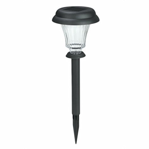 Solar Powered Outdoor Path Lights - 8 Pack Black LED Garden Lights for Walkway, Driveway, Yard & Landscape Lighting