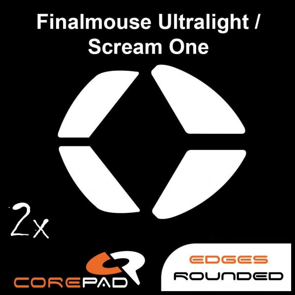 Corepad Skatez Mouse Feet for Finalmouse Ultralight Pro, Phantom, Sunset, Scream One, Tournament Pro & Air58 Ninja | Also Compatible with Darmoshark M3 & M3 4K | Smooth Gliding for Gaming & Professional Use