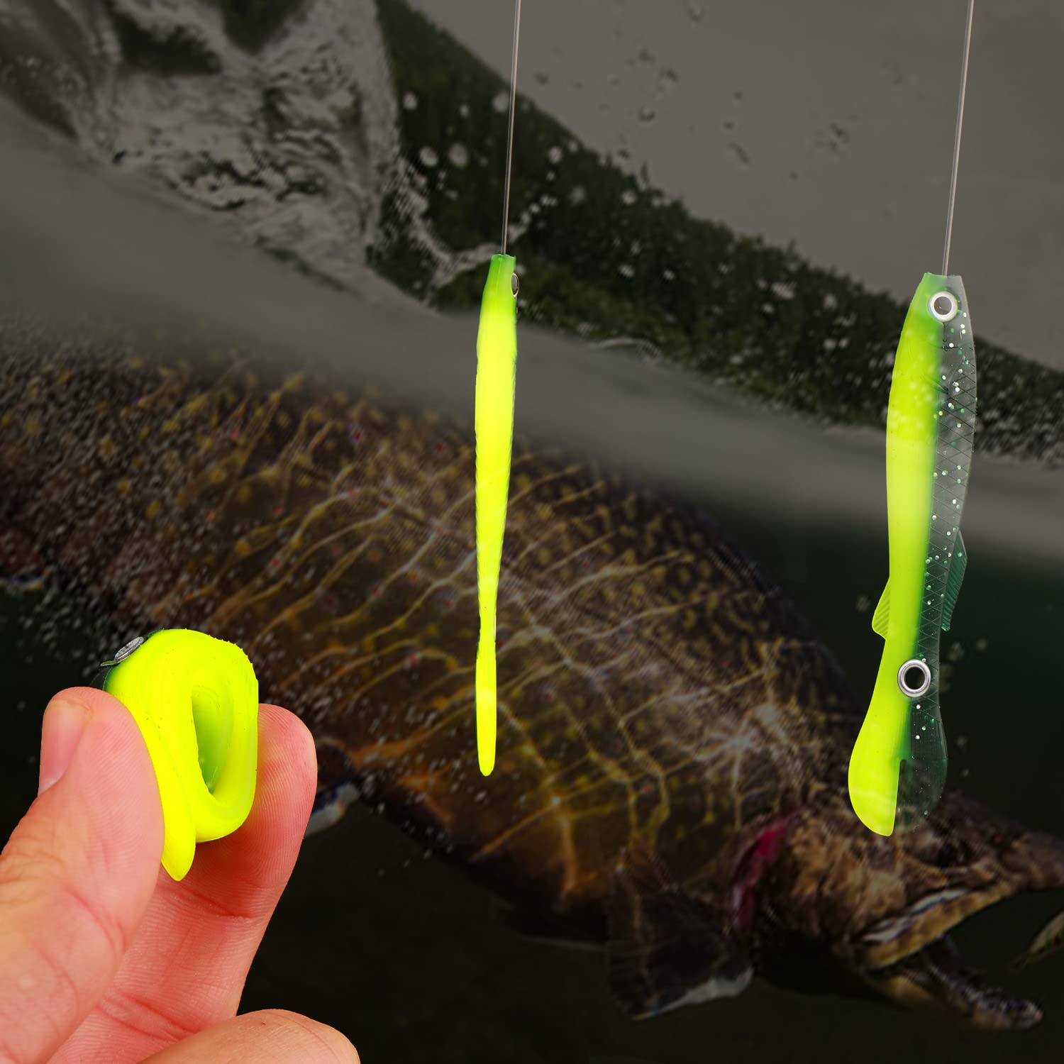 **5Pcs Soft Bionic Fishing Lures - Slow Sinking Bass Lures with Realistic Loach Design for Saltwater & Freshwater Fishing - Perfect for Bass, Trout, and Walleye**    *(Use Case: Ideal for both professional and recreational anglers targeting bass, trout, or walleye in lakes, rivers, and coastal waters.)*