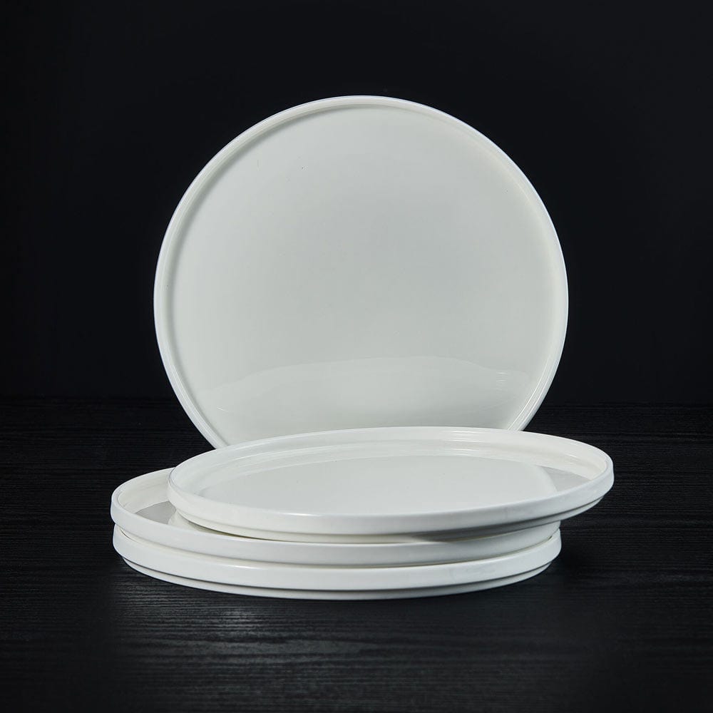 Sloane Set of 4 Elegant Salad Plates - Perfect for Dinner Parties, Family Gatherings & Everyday Dining | Durable Ceramic Appetizer Dishes