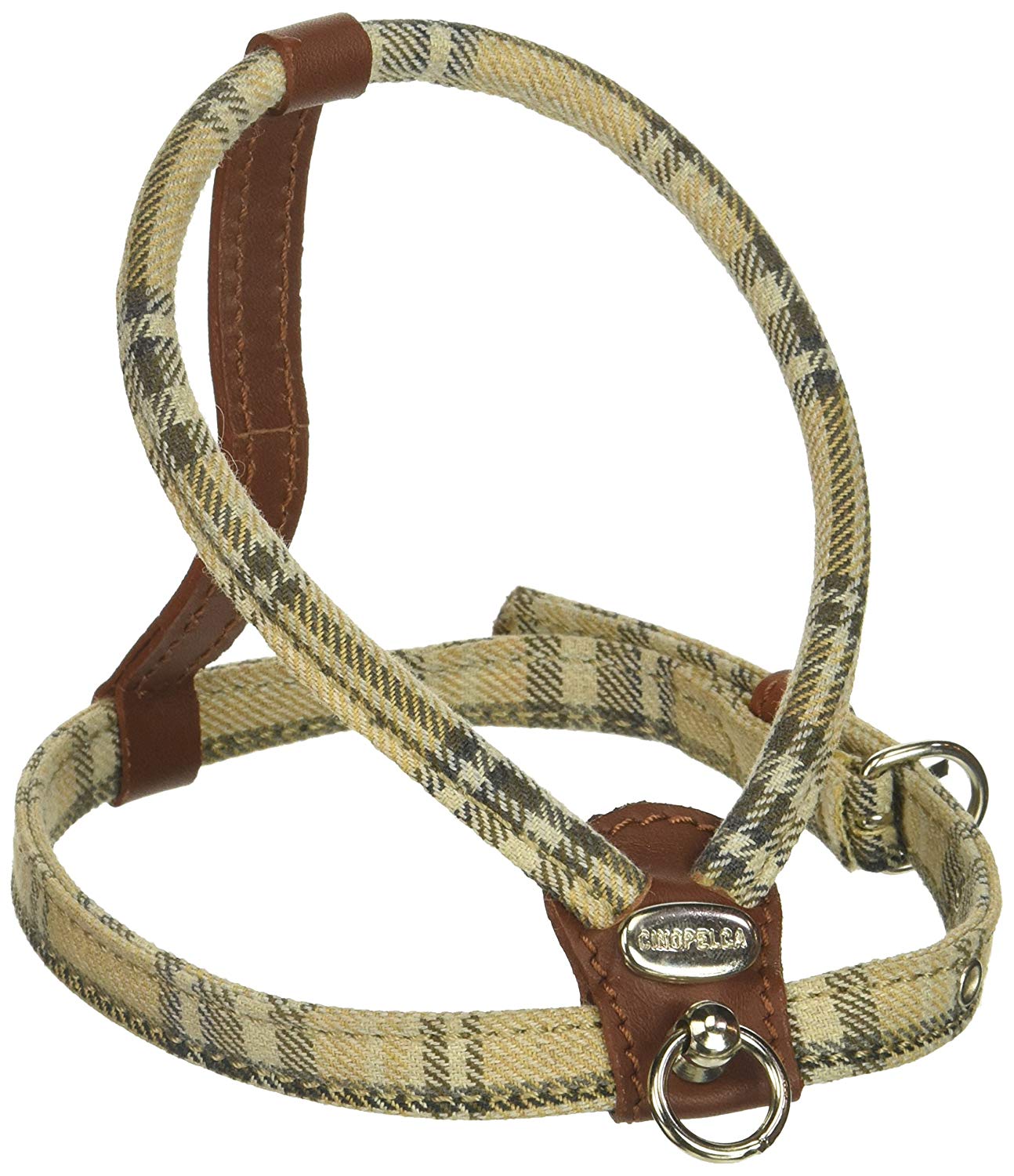 La Cinopelca Cheri Classic Tartan Dog Harness - Adjustable Pet Vest for Small to Medium Dogs, Perfect for Walking, Training & Outdoor Adventures