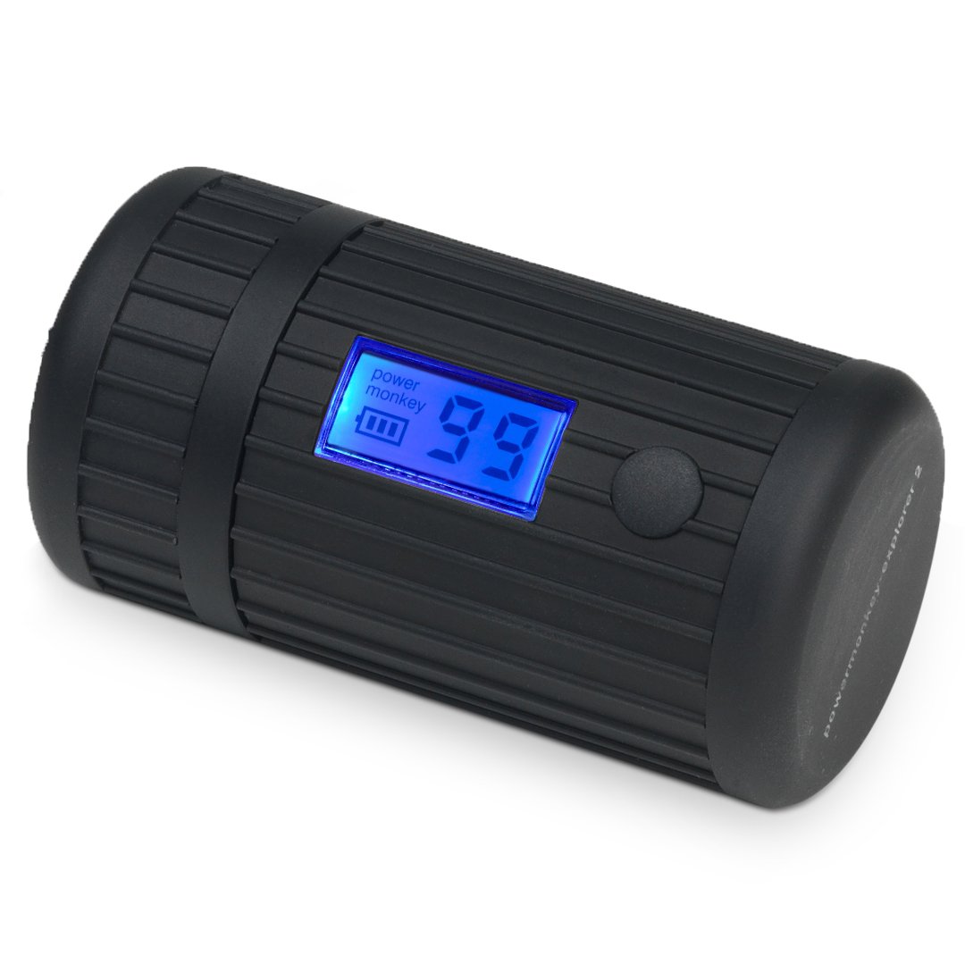 Powertraveller Powermonkey Explorer 2 - Waterproof & Durable 10000mAh Solar Power Bank for Phones, Tablets, USB Devices - Perfect for Camping, Hiking & Outdoor Adventures