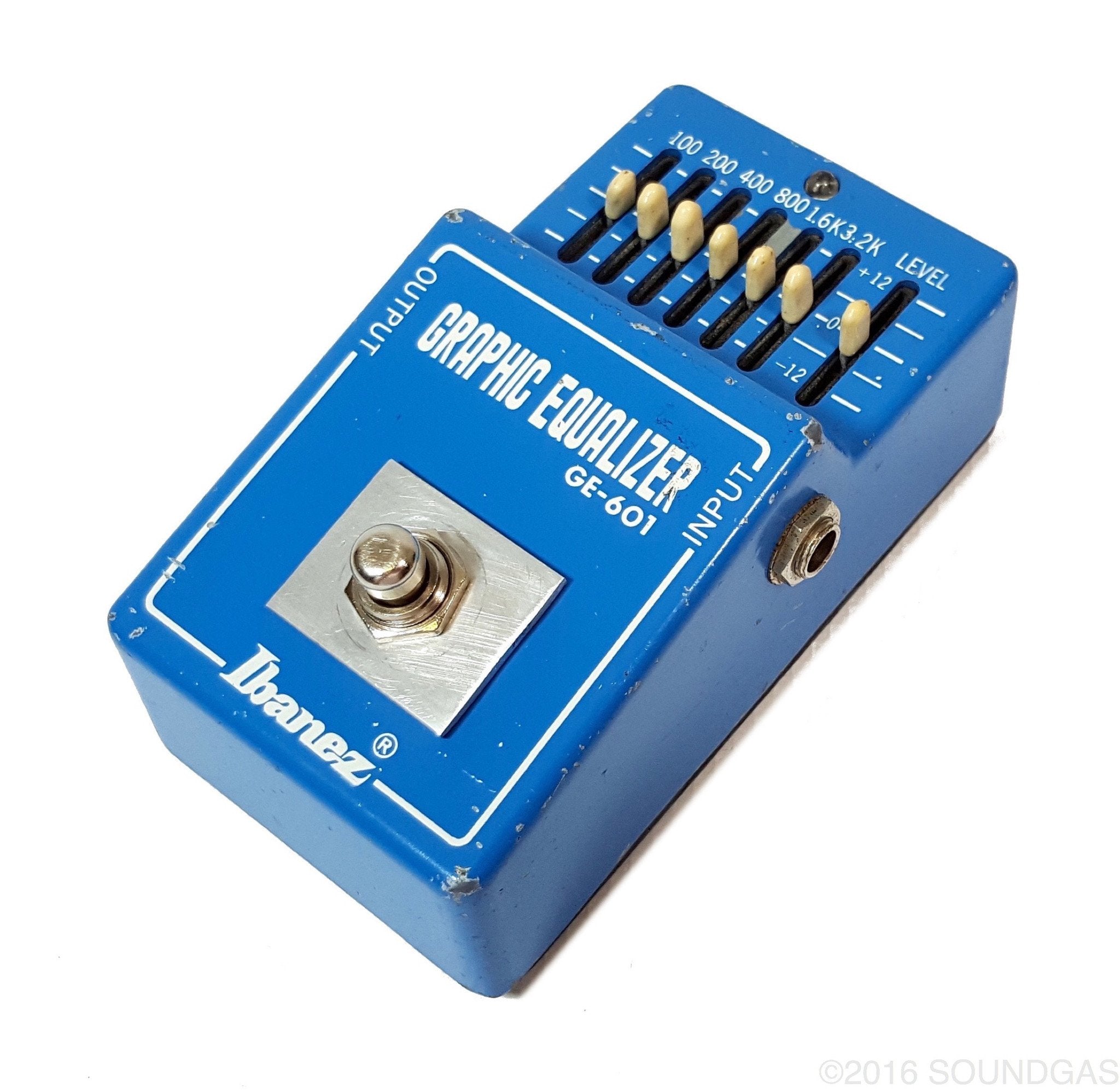 Ibanez GE 601 7-Band Graphic Equalizer Pedal for Guitar & Bass - Professional Audio Effects for Live Performance & Studio Recording