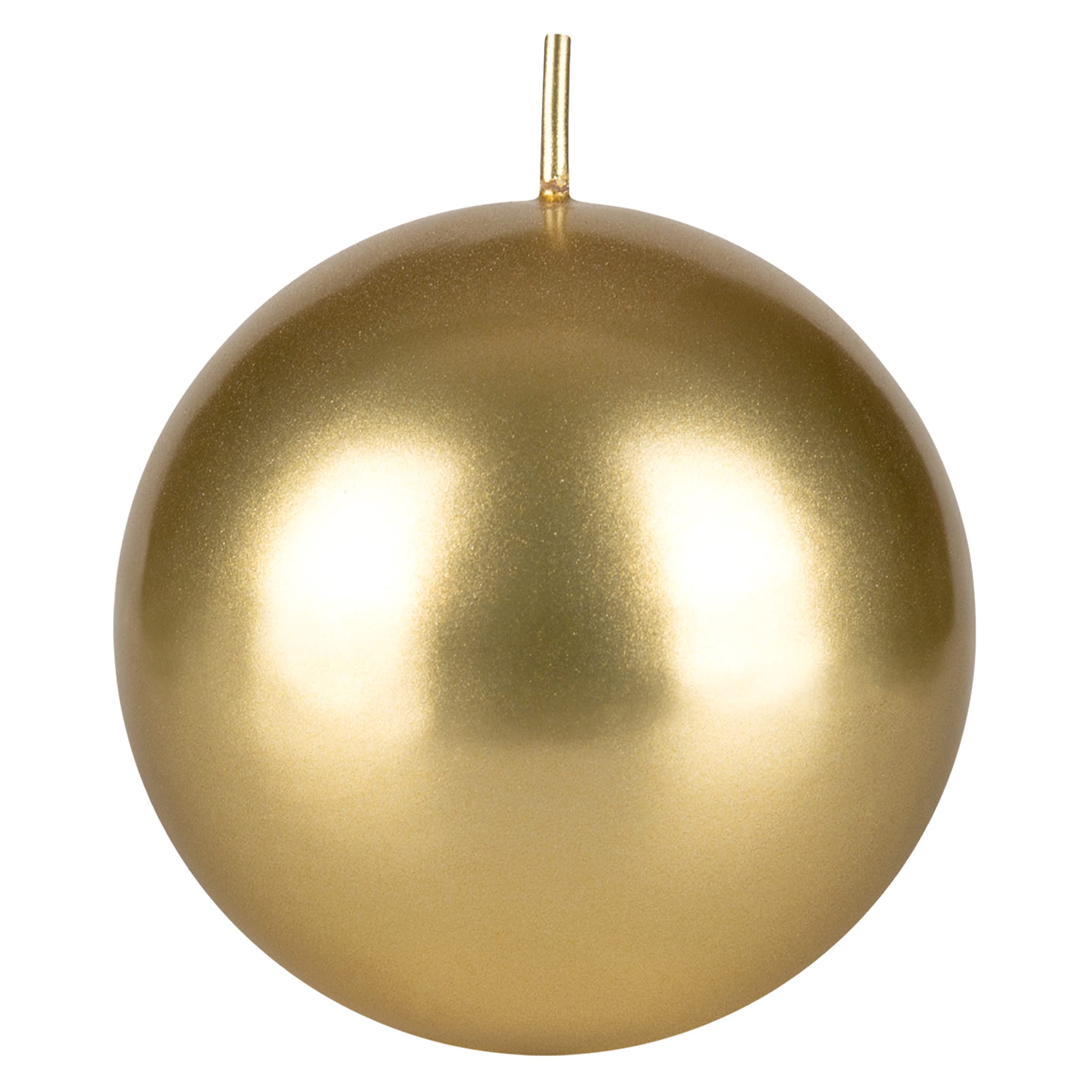 Premium Unscented Gold Ball Candles - 3