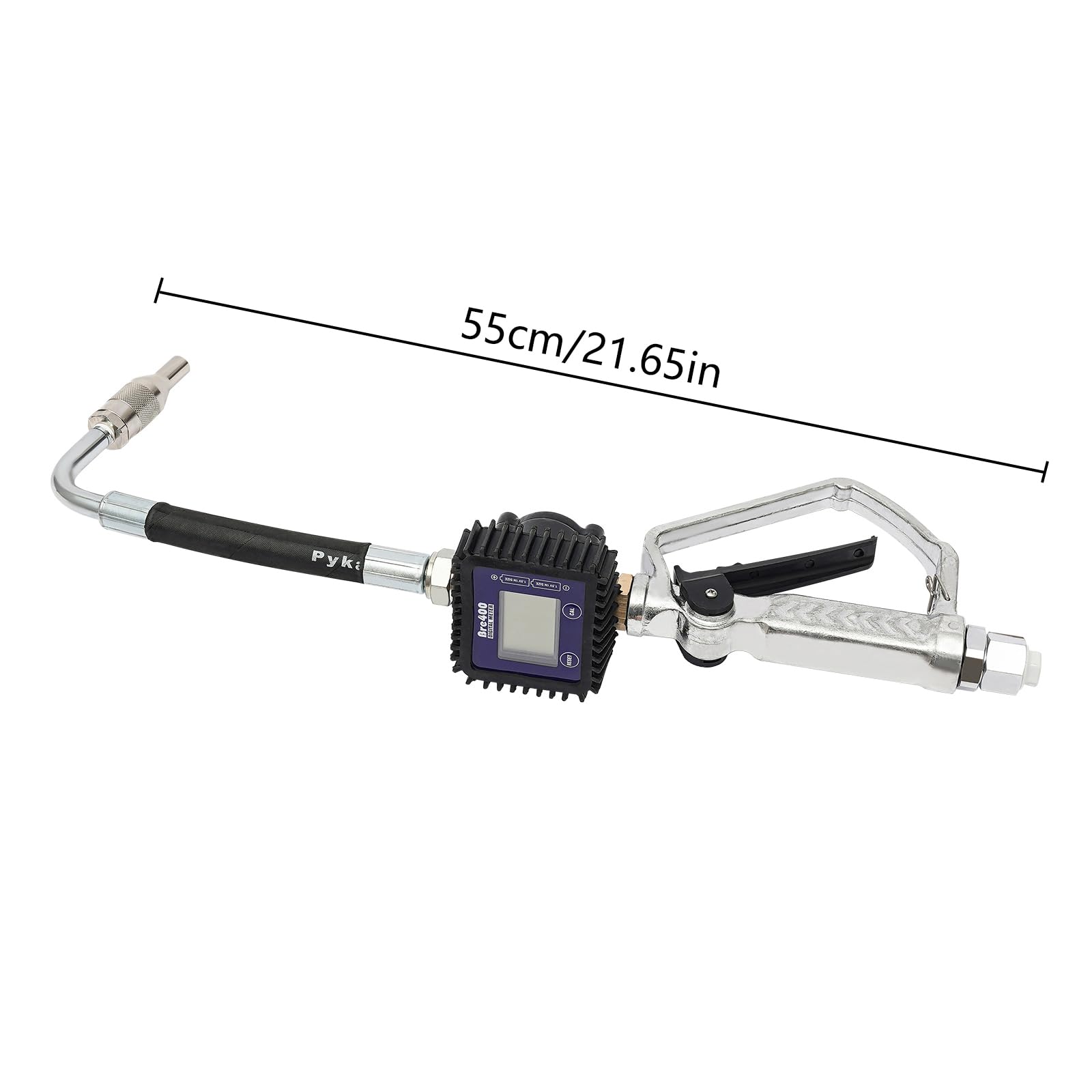 Heavy Duty Air Operated Oil Transfer Pump - Digital Petrol & Motor Oil Dispenser with Control Valve & Meter Nozzle (US Stock) - Ideal for Automotive, Industrial & Marine Fluid Transfer