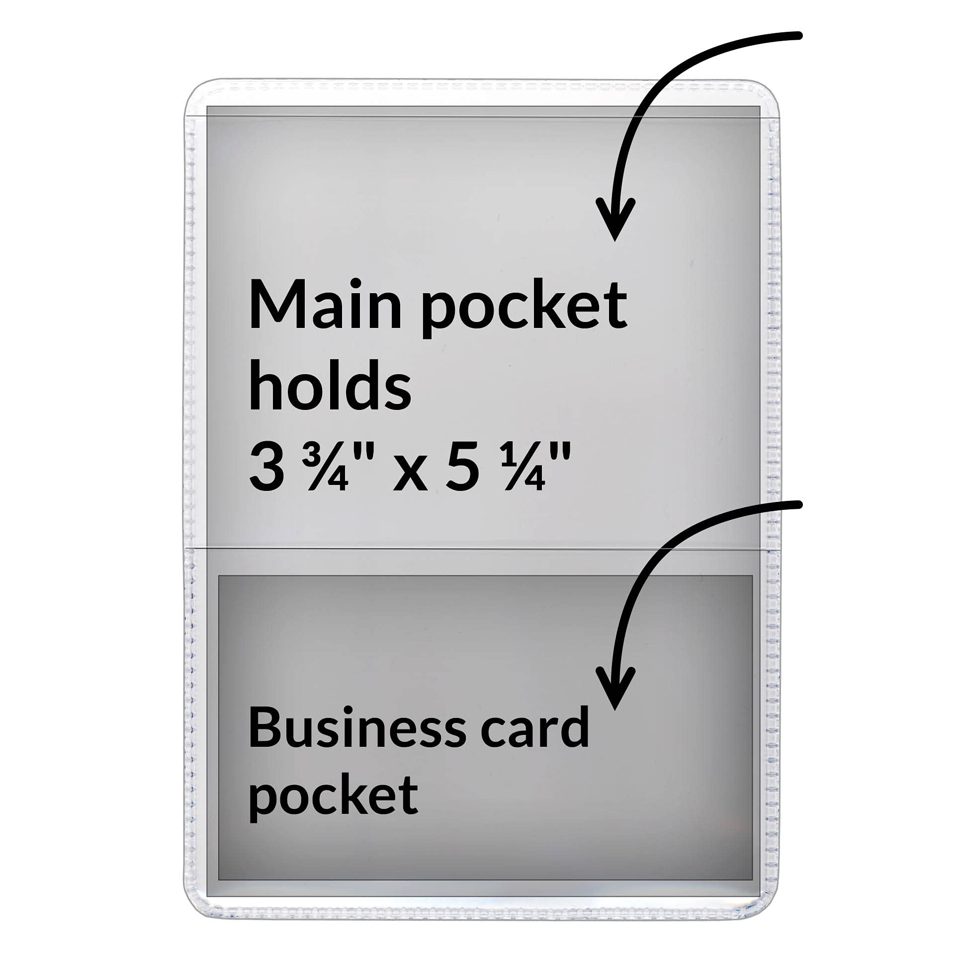 STORE SMART - 25 Pack Clear-Back Auto Insurance & ID Card Holders (RFS20-C25) - Waterproof & Durable Plastic Organizers for Car Documents, Wallet, and Glove Box Storage