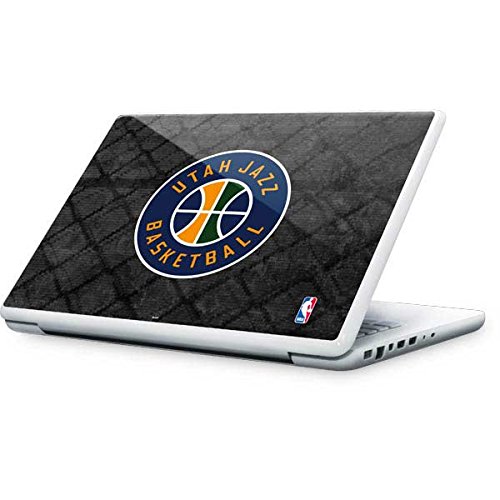 Officially Licensed NBA Utah Jazz Black Rust Laptop Skin Decal for MacBook 13-inch | Protective Vinyl Sticker for Work, School & Travel
